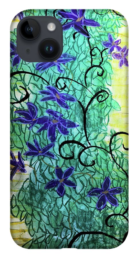 Climbing Purple Vines - Phone Case