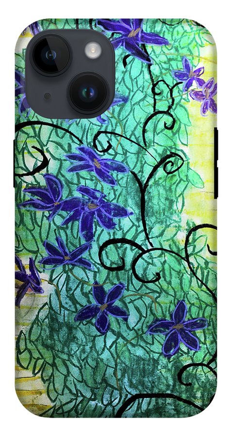 Climbing Purple Vines - Phone Case