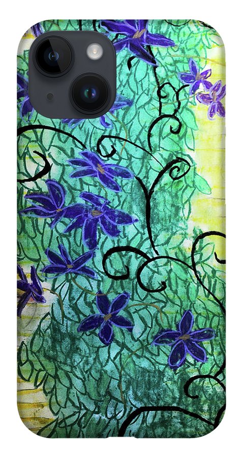 Climbing Purple Vines - Phone Case