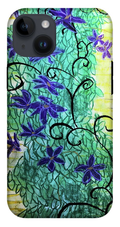 Climbing Purple Vines - Phone Case