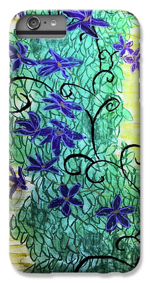 Climbing Purple Vines - Phone Case