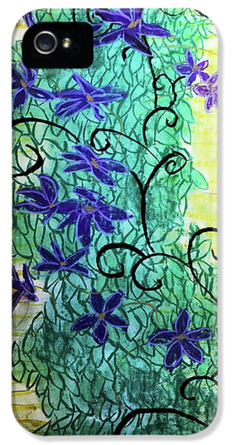 Climbing Purple Vines - Phone Case