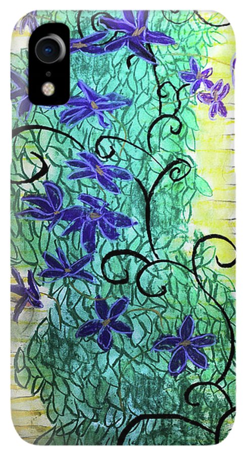 Climbing Purple Vines - Phone Case