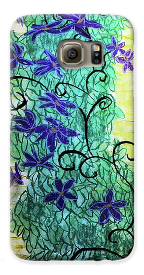 Climbing Purple Vines - Phone Case