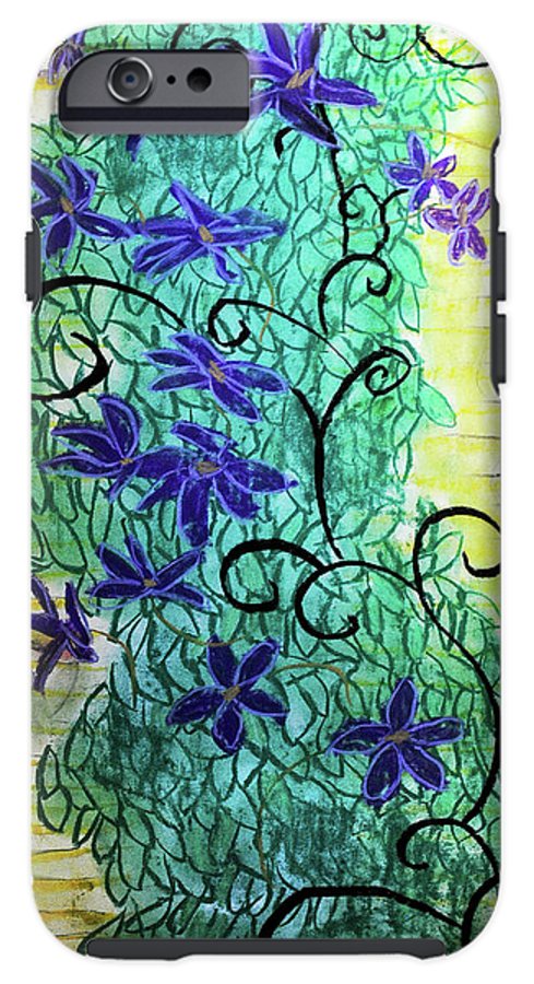 Climbing Purple Vines - Phone Case