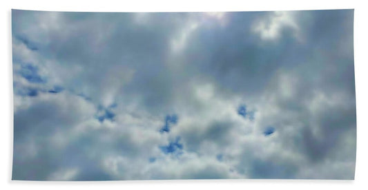 Clouds Above a Park - Beach Towel