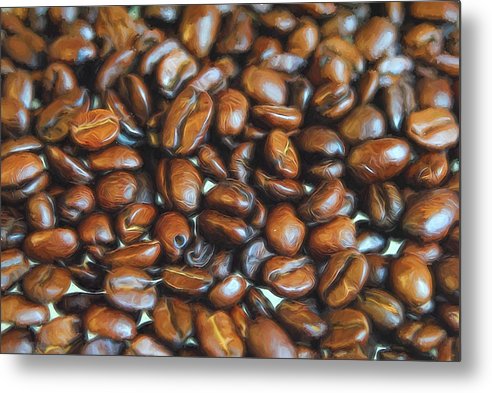 Coffee Beans - Metal Print
