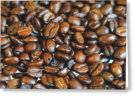 Coffee Beans - Greeting Card