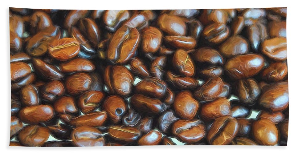 Coffee Beans - Bath Towel