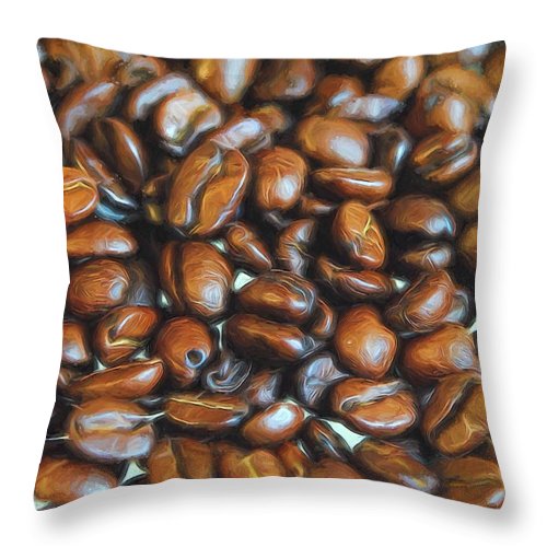 Coffee Beans - Throw Pillow