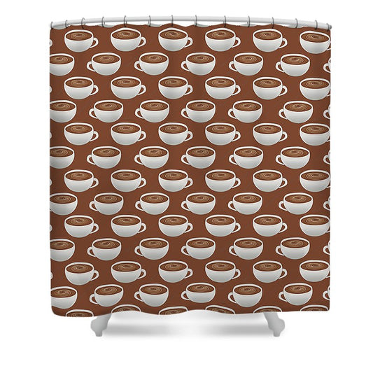 Coffee on Coffee - Shower Curtain