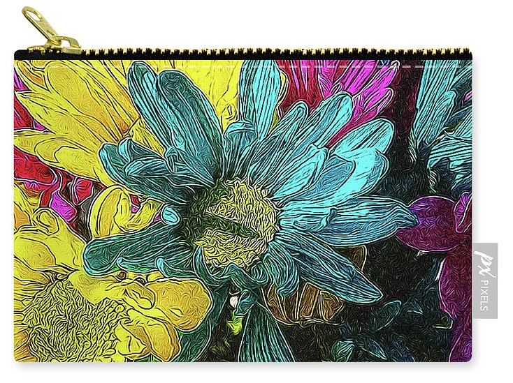 Colorful Daisies - Carry-All Pouch