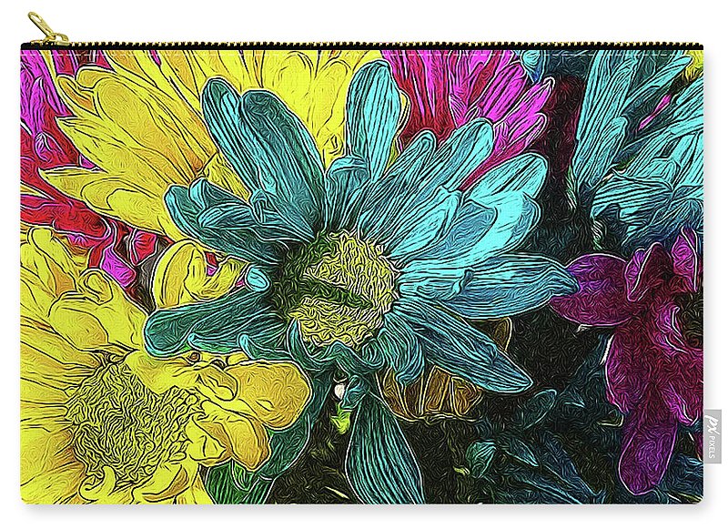 Colorful Daisies - Carry-All Pouch
