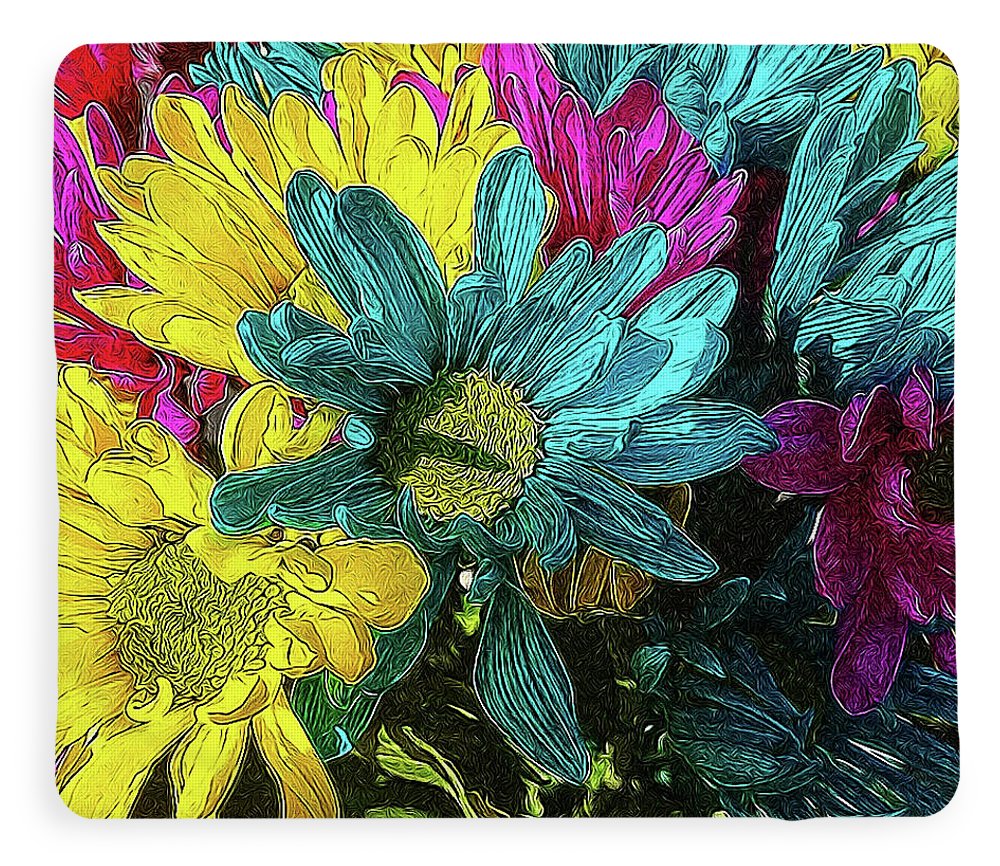 Colorful Daisies - Blanket