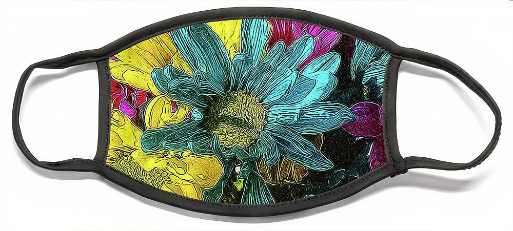 Colorful Daisies - Face Mask