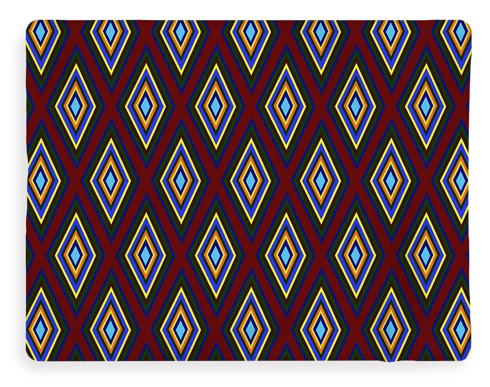 Colorful Diamonds Pattern Variation 1 - Blanket