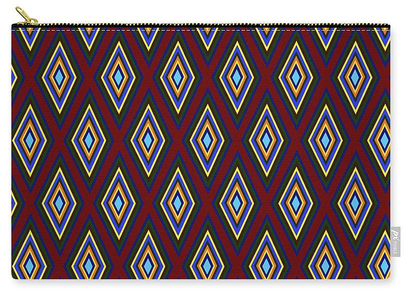 Colorful Diamonds Pattern Variation 1 - Carry-All Pouch