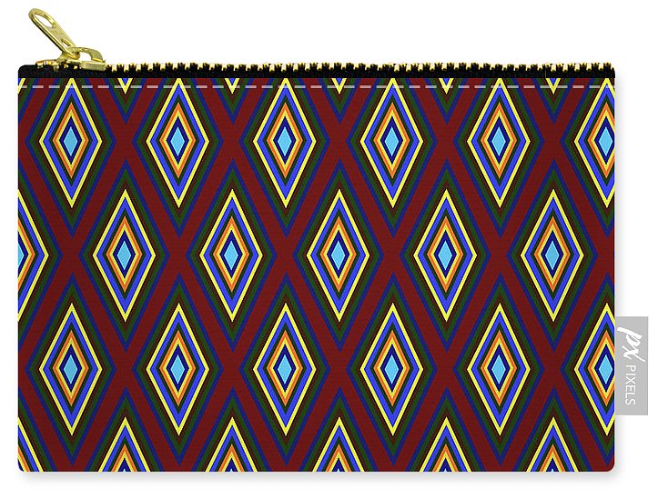 Colorful Diamonds Pattern Variation 1 - Carry-All Pouch