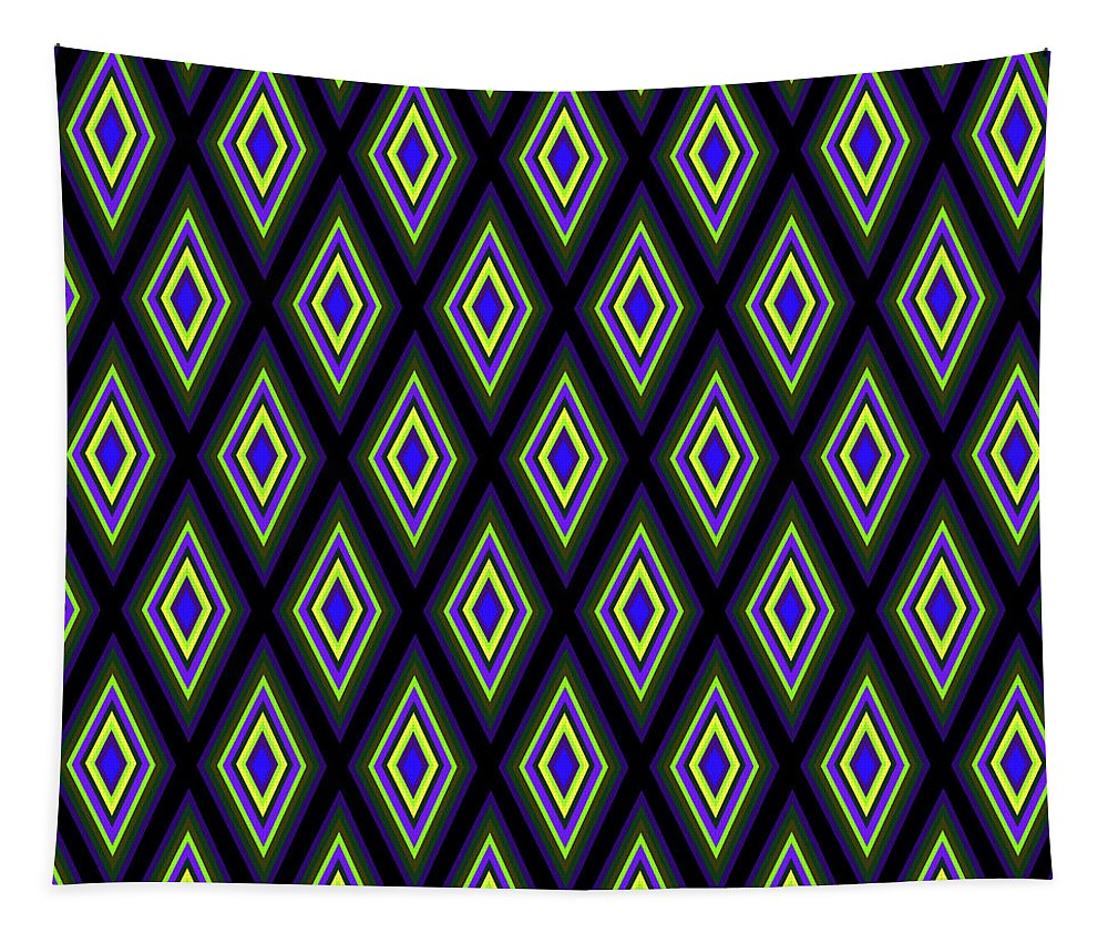Colorful Diamonds Variation 2 - Tapestry