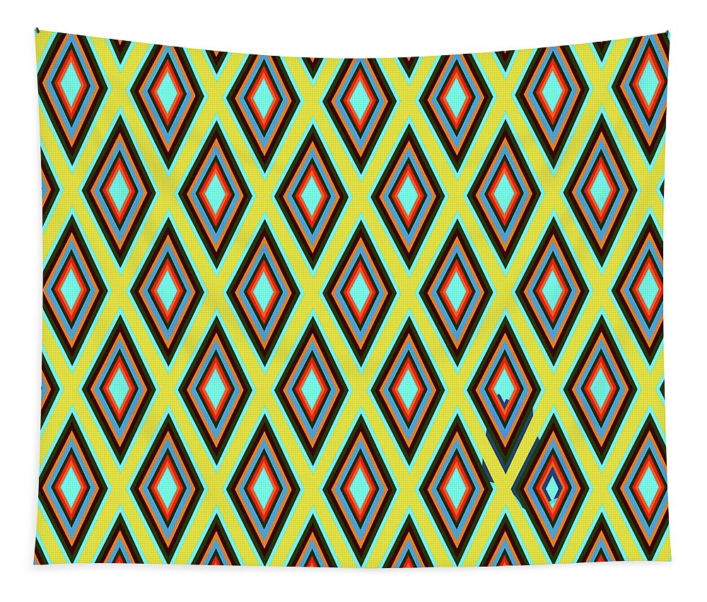 Colorful Diamonds Variation 5 - Tapestry
