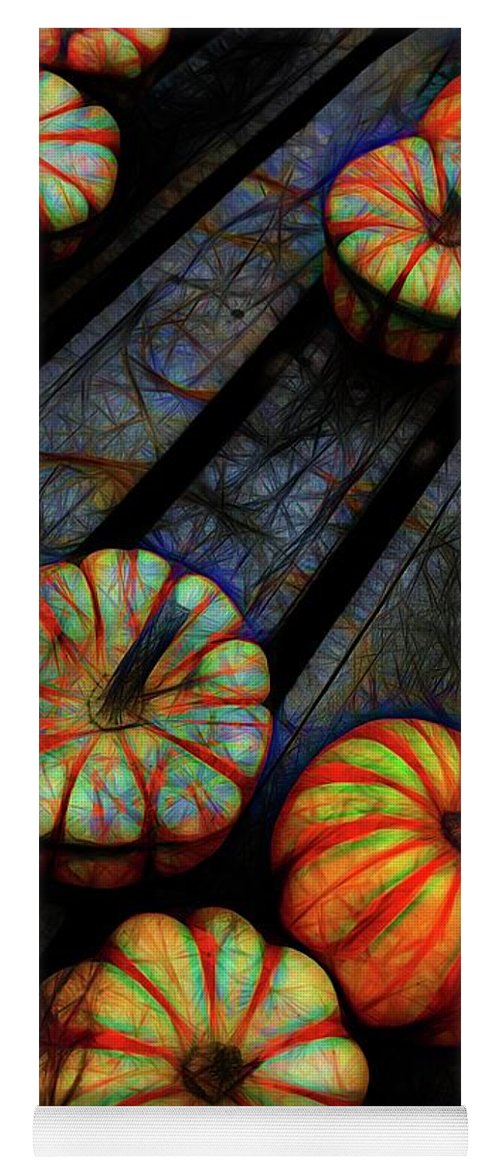 Colorful Fall Gourds - Yoga Mat