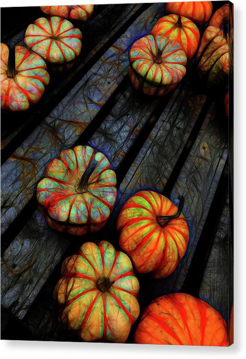 Colorful Fall Gourds - Acrylic Print