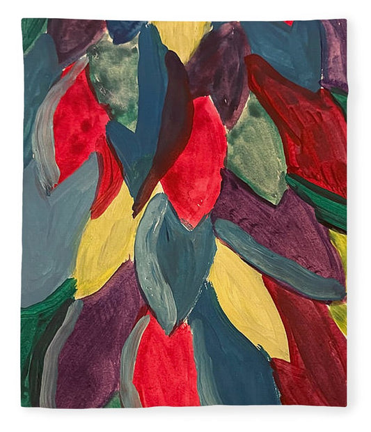 Colorful Leaves Watercolor - Blanket