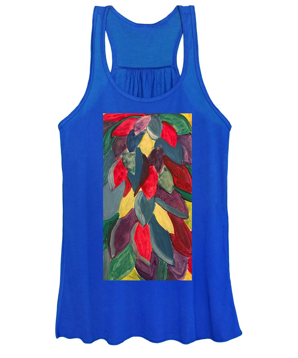 Colorful Leaves Watercolor - Women's Tank Top