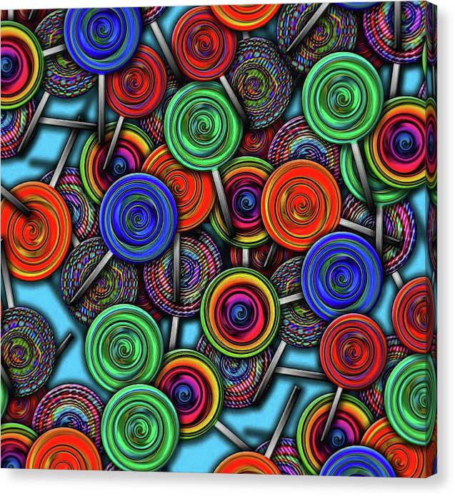 Colorful Lolipops - Canvas Print