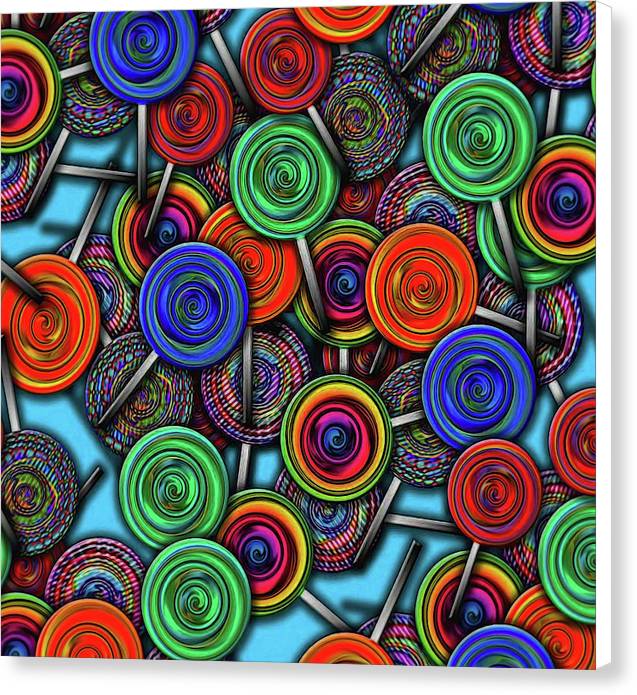 Colorful Lolipops - Canvas Print