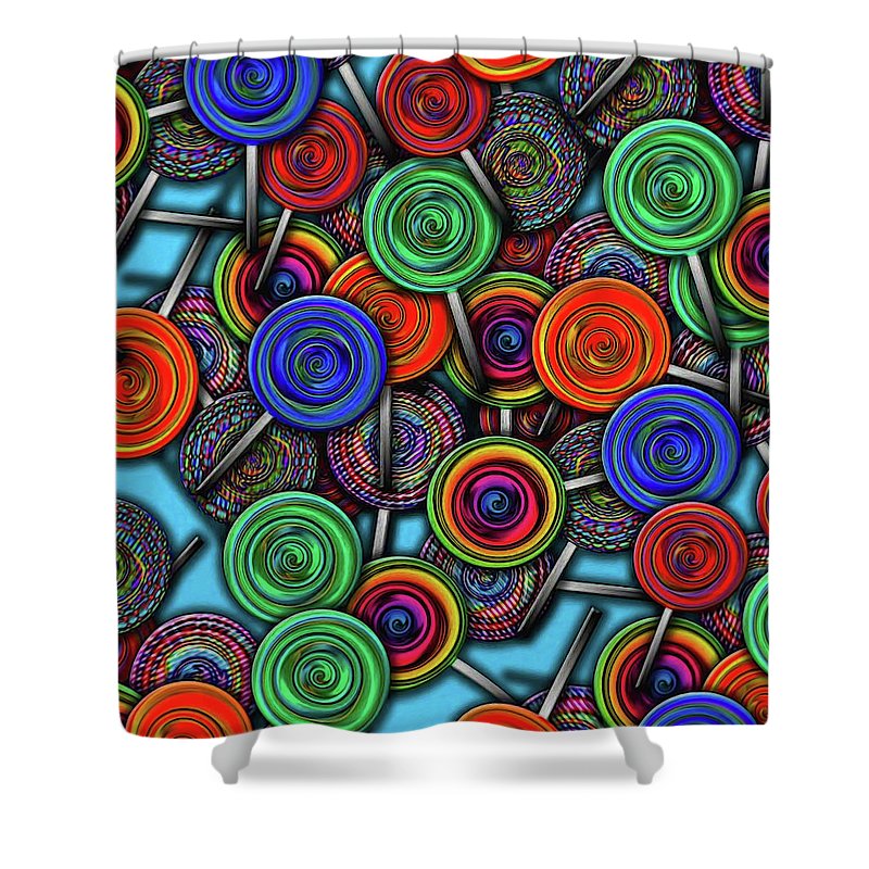 Colorful Lolipops - Shower Curtain