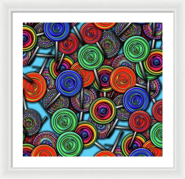 Colorful Lolipops - Framed Print
