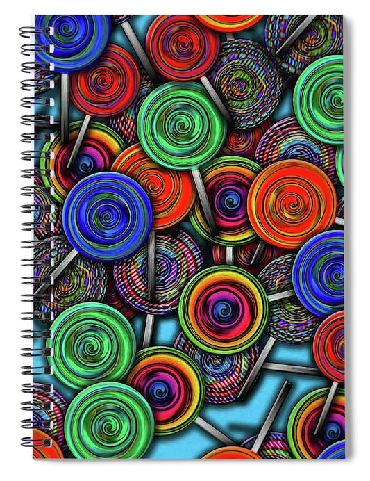 Colorful Lolipops - Spiral Notebook