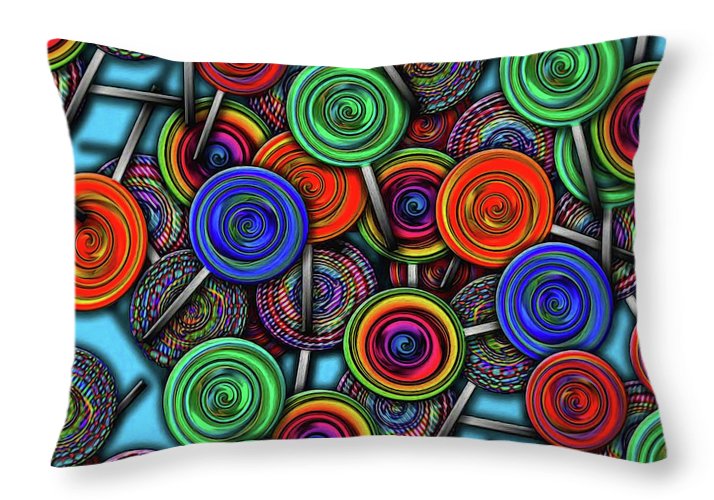 Colorful Lolipops - Throw Pillow