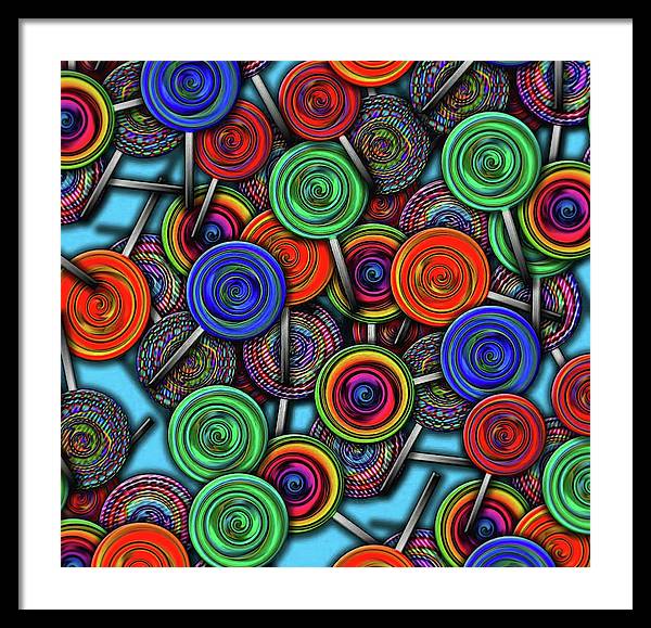 Colorful Lolipops - Framed Print