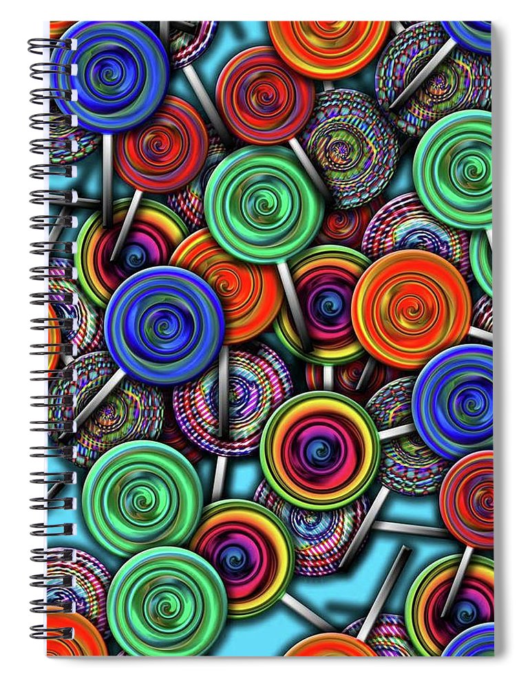 Colorful Lollipops - Spiral Notebook