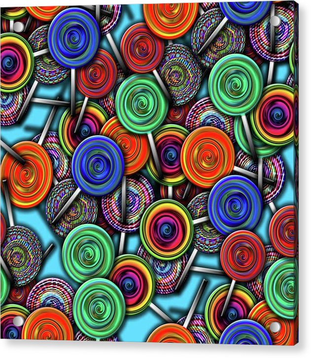 Colorful Lollipops - Acrylic Print