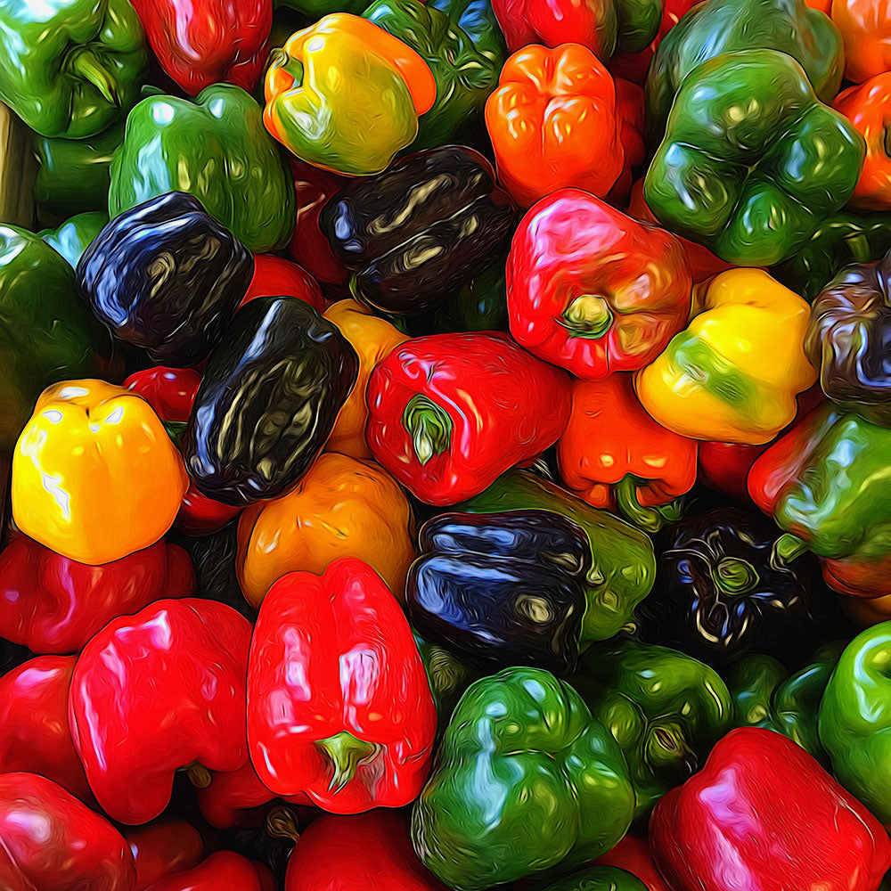Colorful Bell Peppers Digital Image Download