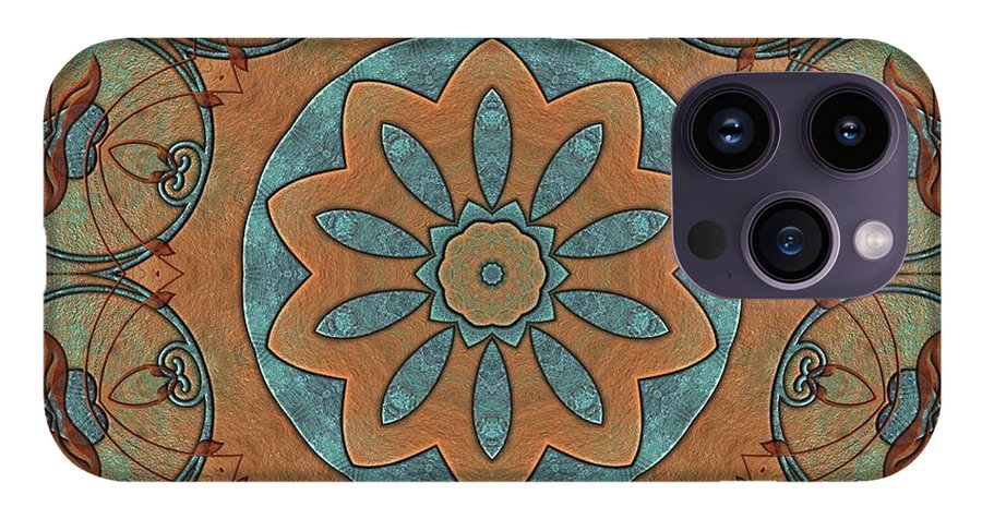 Copper Patina Kaleidoscope - Phone Case