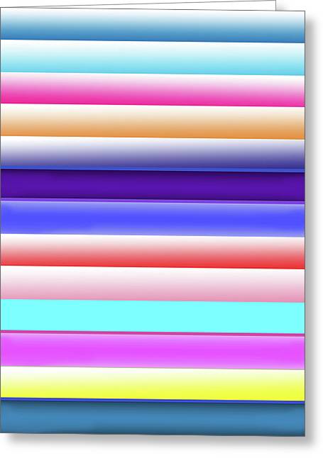 Cotton Candy Stripes - Greeting Card