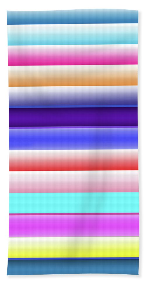 Cotton Candy Stripes - Beach Towel