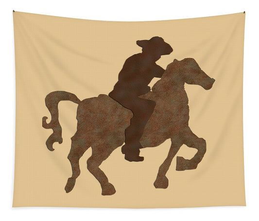 Cowboy On A Horse - Tapestry
