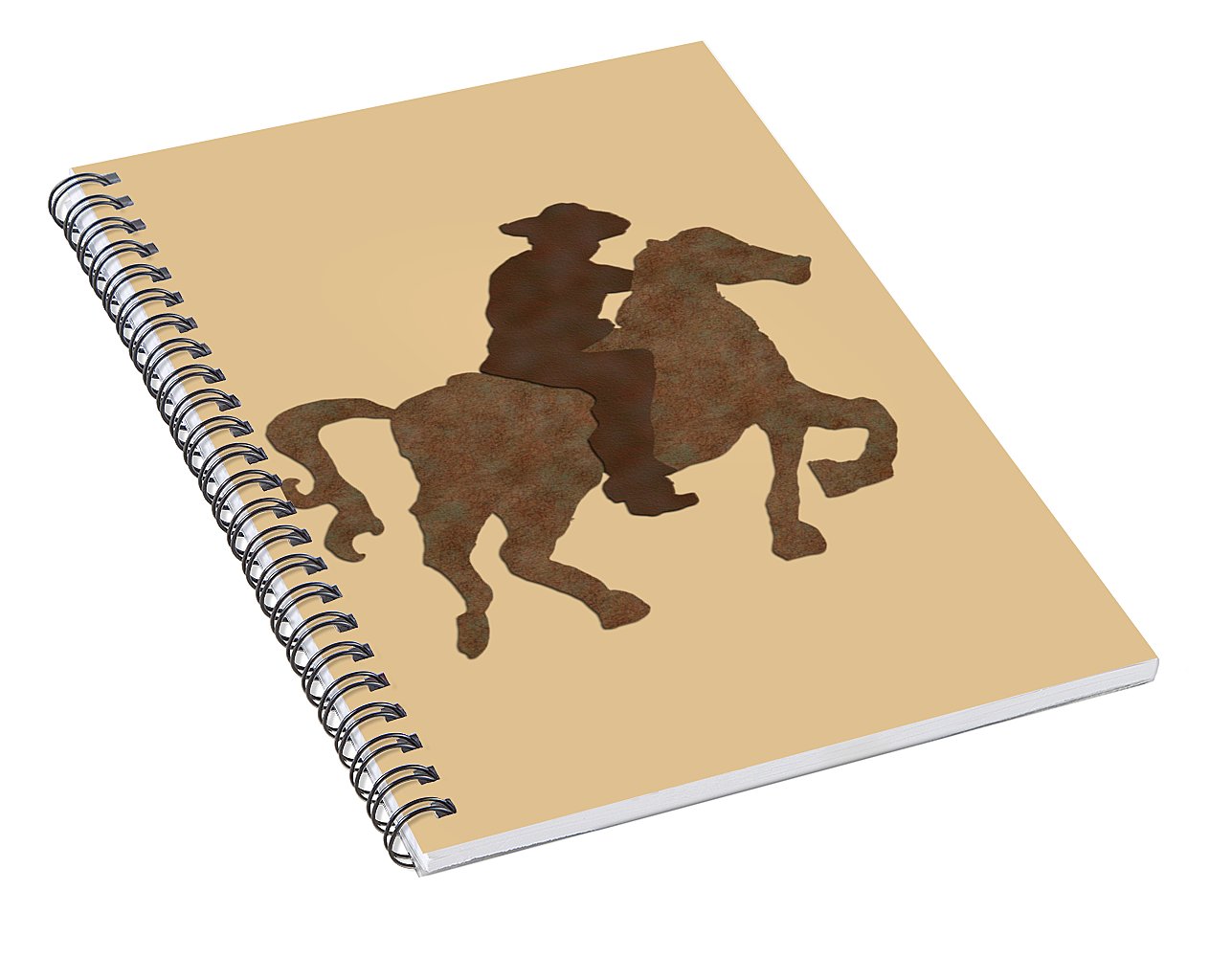 Cowboy On A Horse - Spiral Notebook