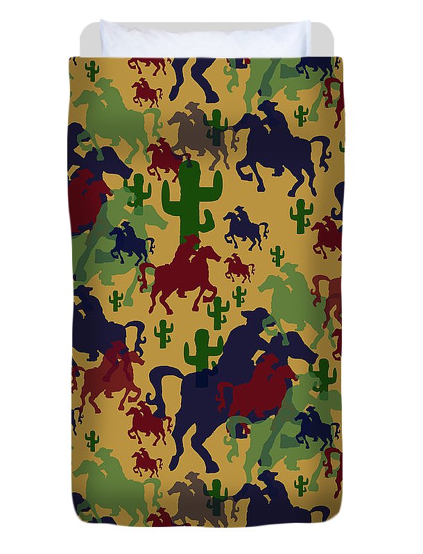 Cowboys Pattern - Duvet Cover