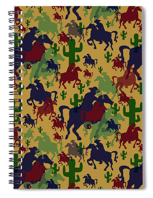 Cowboys Pattern - Spiral Notebook