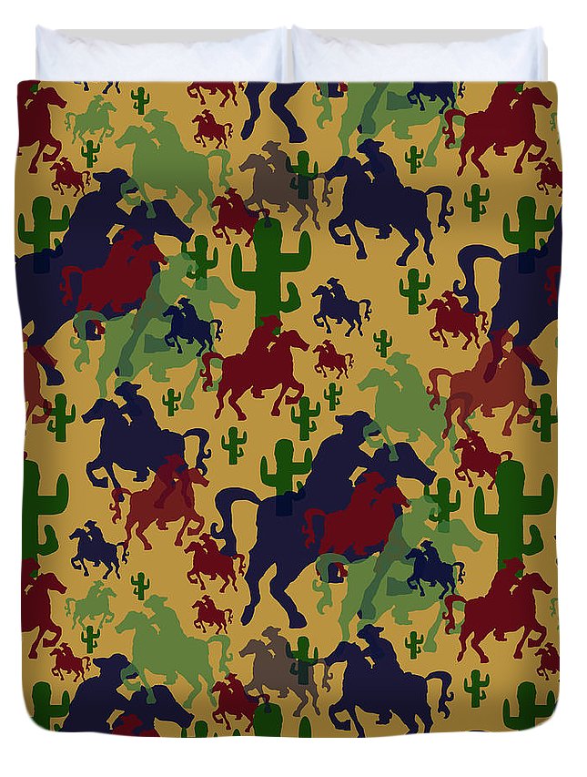 Cowboys Pattern - Duvet Cover