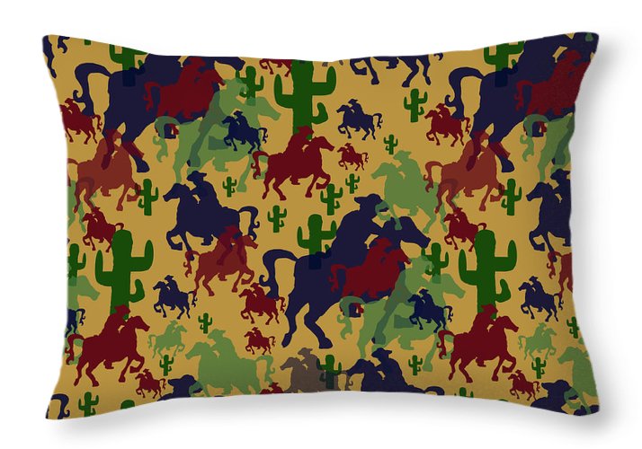 Cowboys Pattern - Throw Pillow