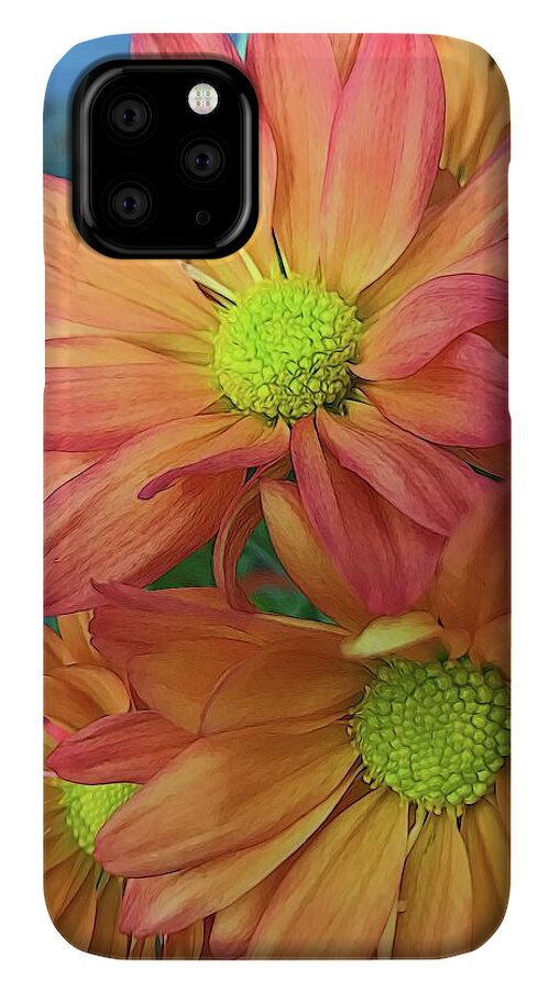 Cream and Pink Flowers Three - Phone Case