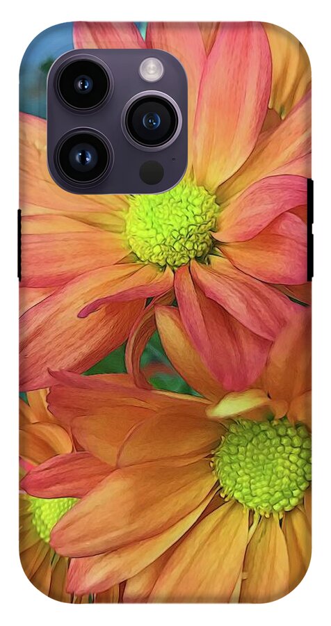 Cream and Pink Flowers Three - Phone Case