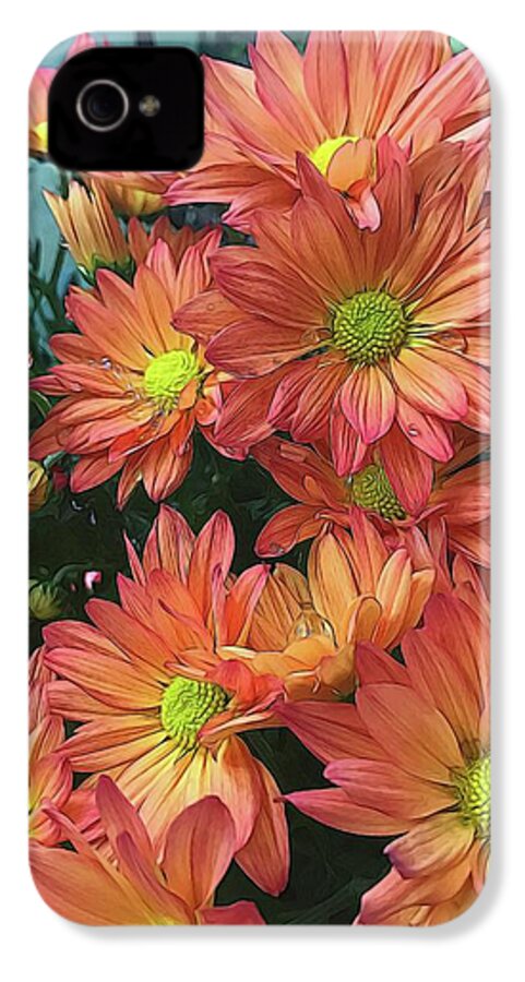 Cream and Pink watered Flowers - Phone Case